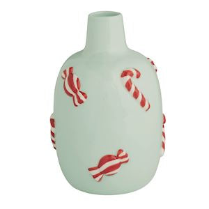 Candy Cane Christmas Icon Vase