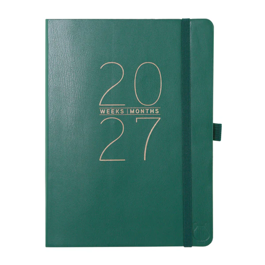 Apollo Collection Green 18-Month Vegan Leather Planner