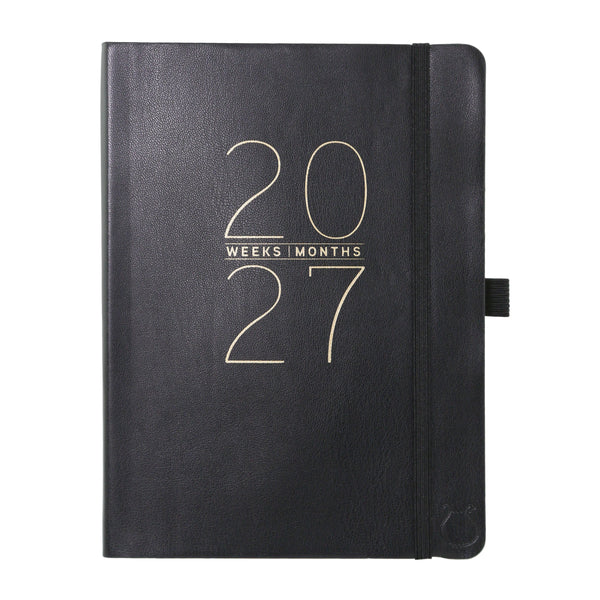 Apollo Collection Black 18-Month Vegan Leather Planner