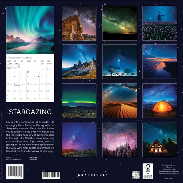 Stargazing Wall Calendar