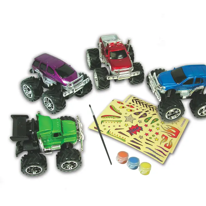 Decorate Monster Trucks Custom Shop Craft Kit