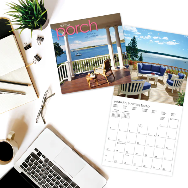 On the Porch Wall Calendar