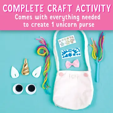 Make A No-Sew Unicorn Purse DIY Craft Kit