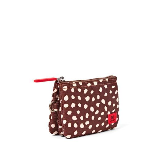Carnaby Wallet Small in Brown Dot