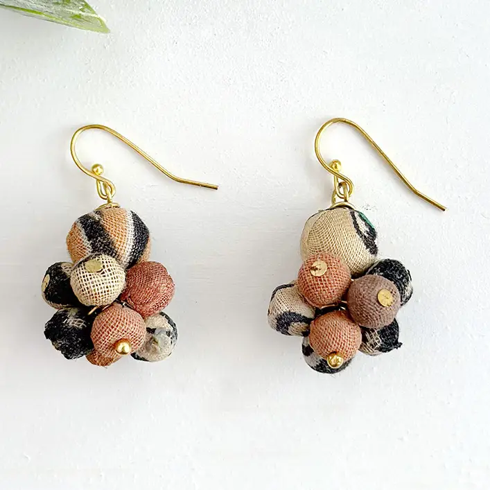 Kantha Desertscape Drop Earrings