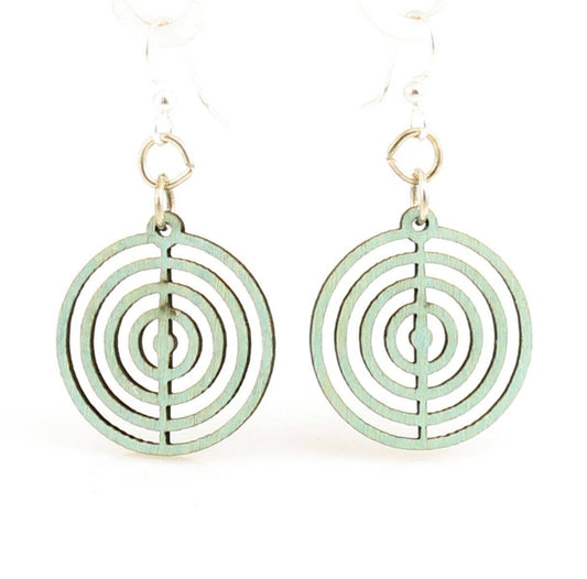 Circle Blossoms Earrings: Green Tree Jewelry