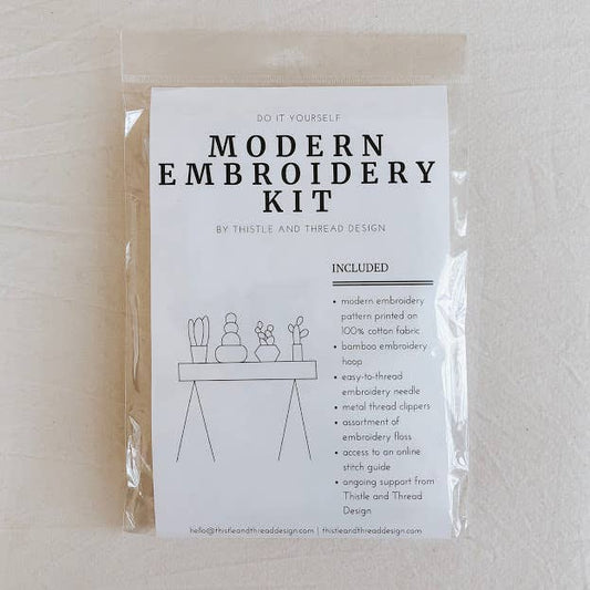 Thistle & Thread Design - Tabe Cacti Embroidery Kit