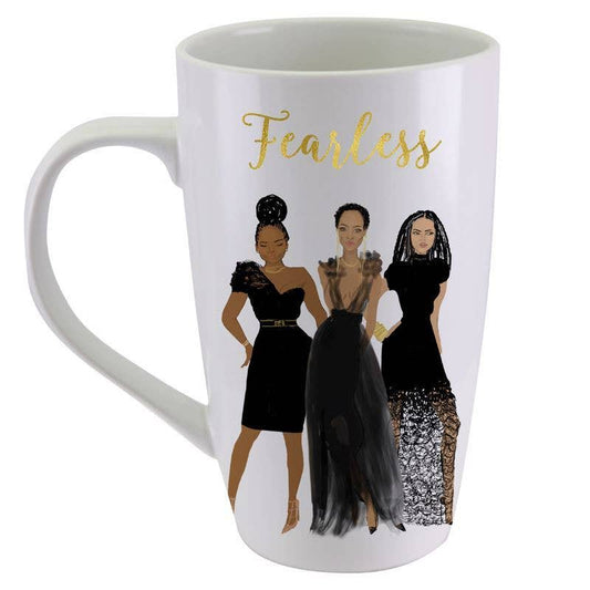 African American Expressions - Fearless Latte Mug