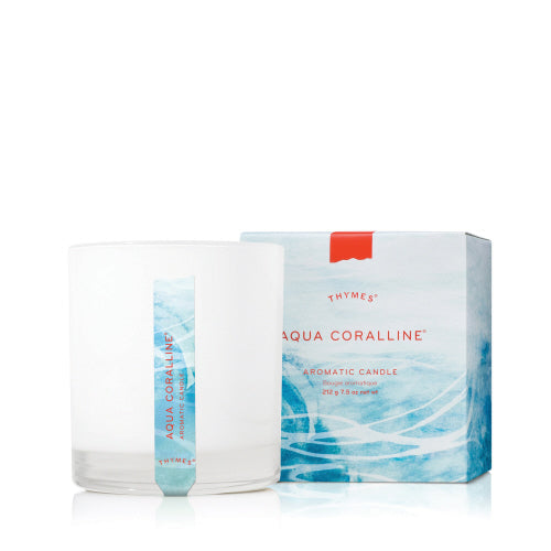 Aqua Coralline Poured Candle