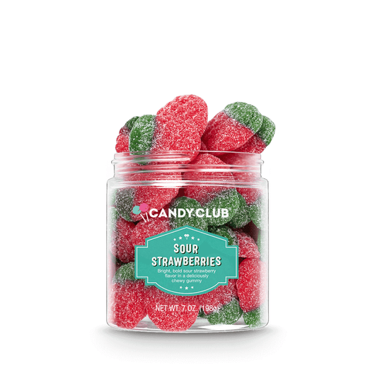 Candy Club - Sour Strawberry Gummies Small Cup