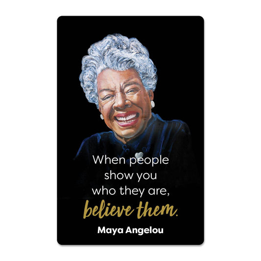 African American Expressions - M243 Believe (Maya Angelou Quote) Embossed Magnet