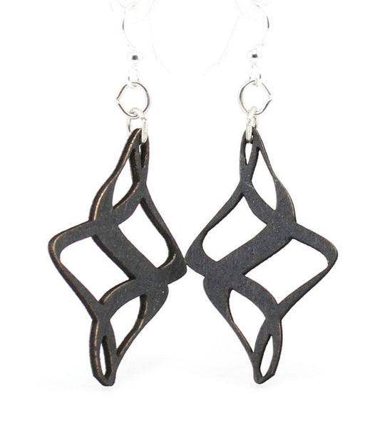 Ribbon Twirl Earrings | Gray