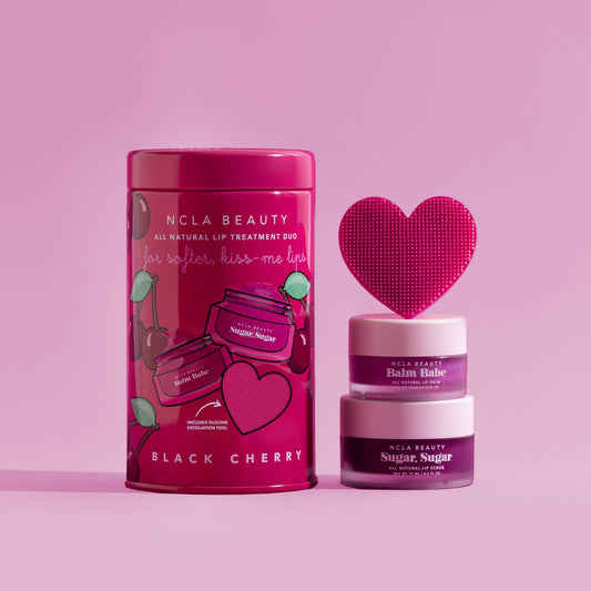 NCLA Beauty - Black Cherry Lip Care Set + Lip Scrubber