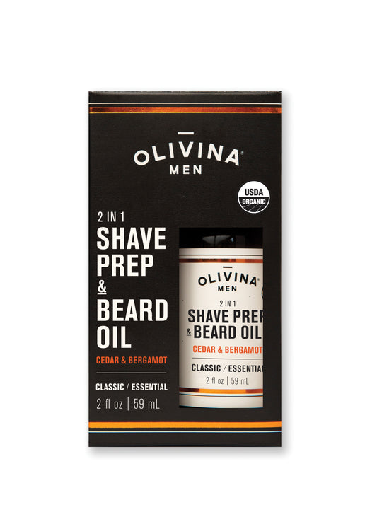 Olivina 2 in 1 Beard Oil Cedar & Bergamont