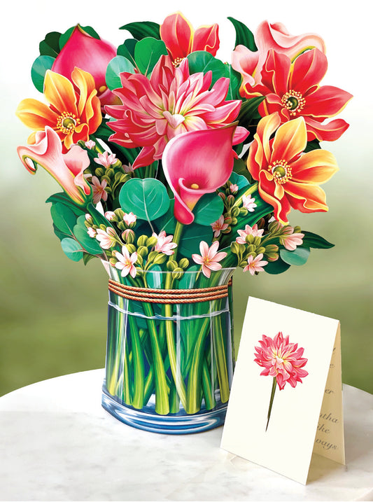 Paper 3D Floral Arrangement: Dear Dahlia Bouquet