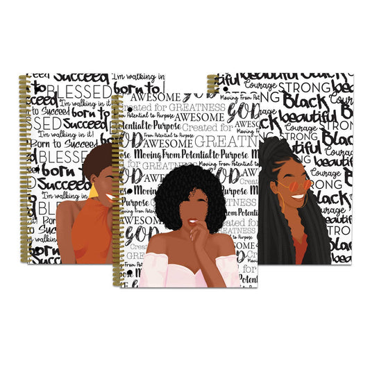 African American Expressions - Potential to Purpose Notebook Set (Large)