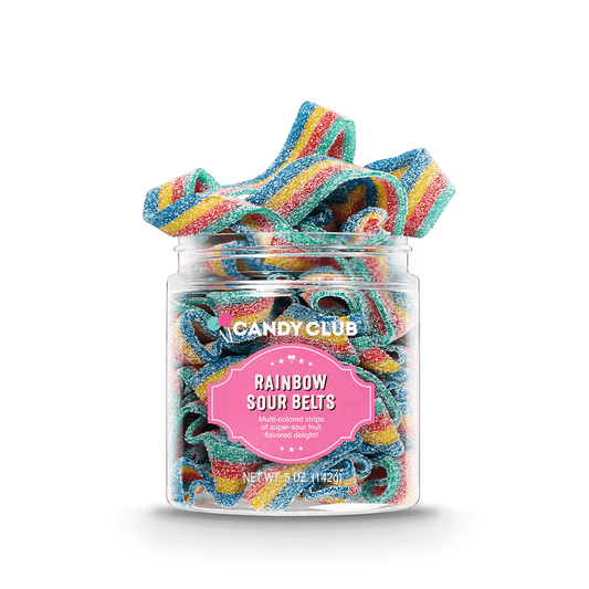Candy Club - Rainbow Sour Belt Candies Small Cup