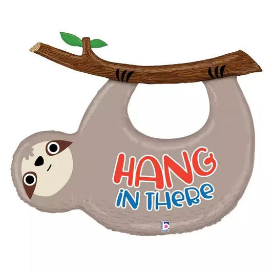 42" Jumbo Hang In There Sloth Foil Balloon